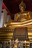 Ayutthaya, Thailand. Viharn Phra Mongkhon Bophit, 17m-high Buddha bronze statue. 